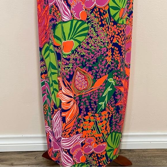 Trina Turk Resort Wear Violina Print Jersey Maxi Floral Dress - Picture 8 of 15